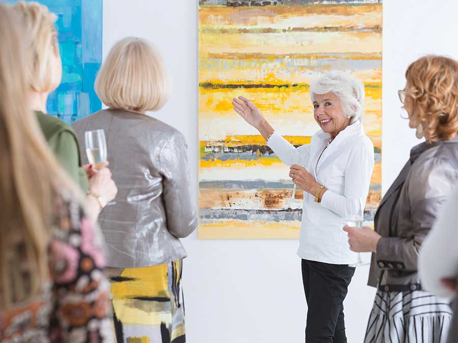 ladies at museum