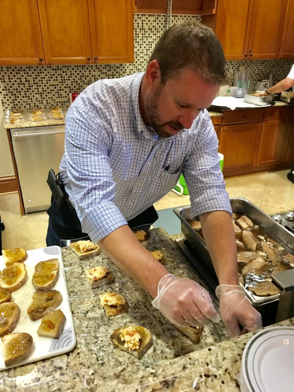 male chef prep in kitchen